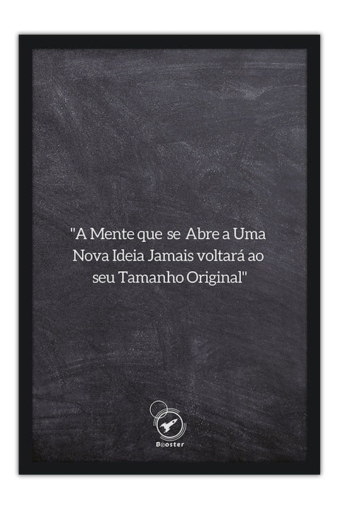 Poster A Mente Que Se Abre - Motivacional