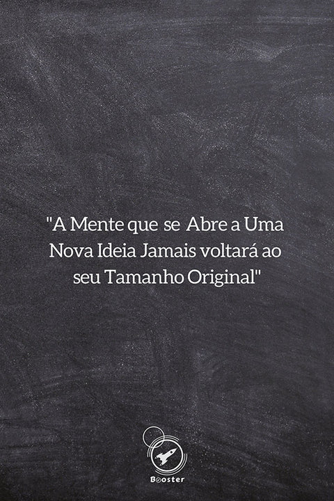 Poster A Mente Que Se Abre - Motivacional