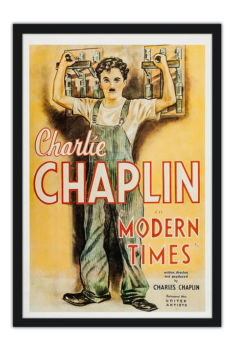 Poster Tempos Modernos - Chaplin - Filmes