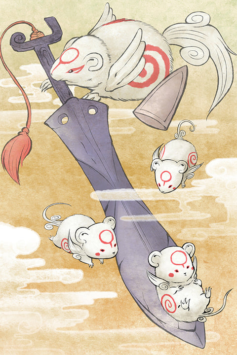 Poster Okamiden Sakigami - Games