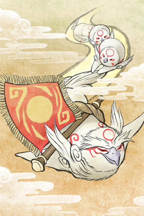 Poster Okamiden Sakigami - Games