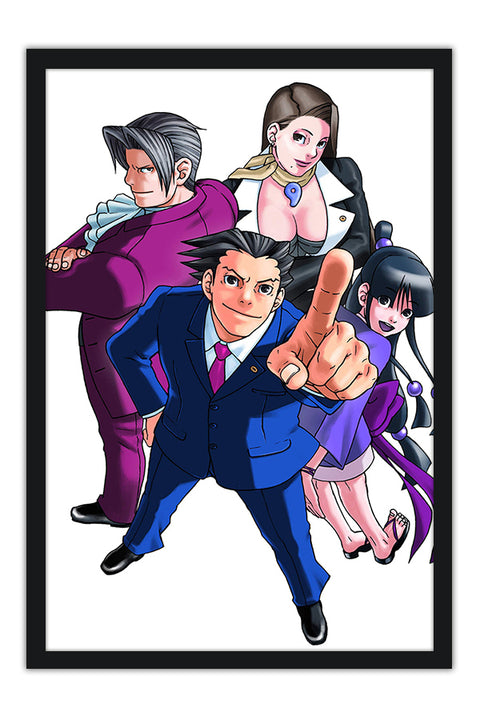 Poster Phoenix Wright Ace Attorney - Games