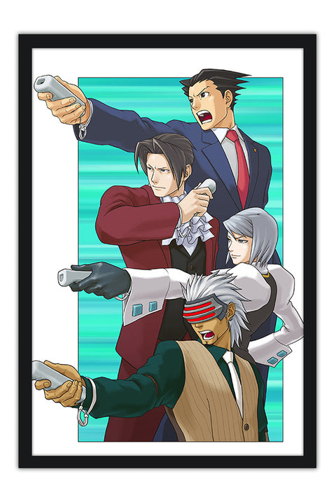 Poster Phoenix Wright Ace Attorney - Games