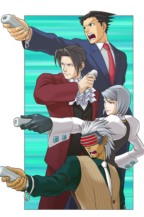Poster Phoenix Wright Ace Attorney - Games