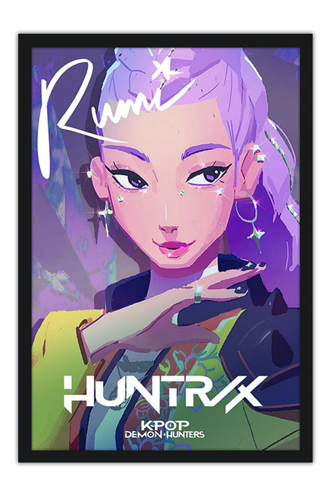 Poster K-Pop Demon Hunters - Guerreiras do K-Pop - K-Drama - Séries