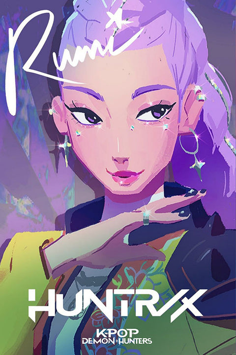 Poster K-Pop Demon Hunters - Guerreiras do K-Pop - K-Drama - Séries