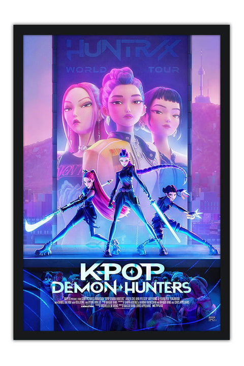 Poster K-Pop Demon Hunters - Guerreiras do K-Pop - K-Drama - Séries