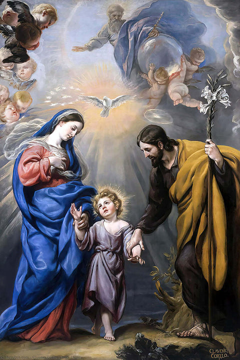 Poster A Sagrada Família - Maria, José e Menino Jesus - Católicos - Religiosos