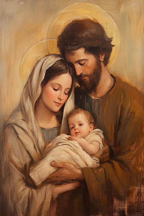 Poster A Sagrada Família - Maria, José e Menino Jesus - Católicos - Religiosos