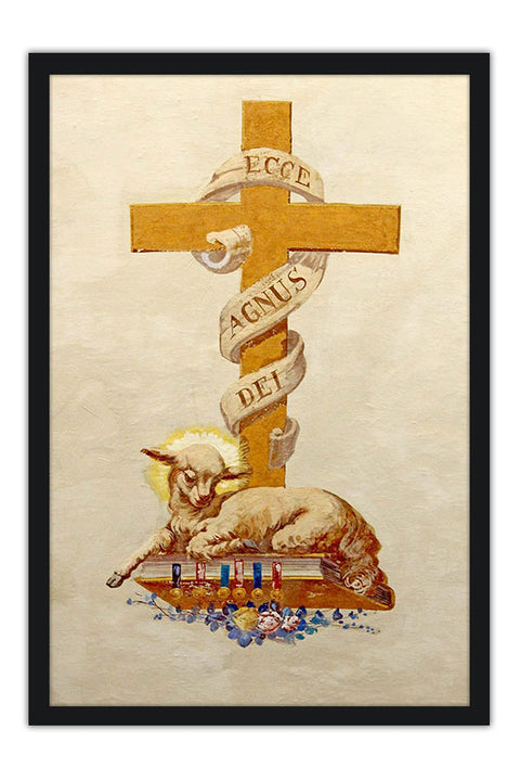 Poster Cordeiro de Deus no Altar da Cruz - Católicos - Religiosos