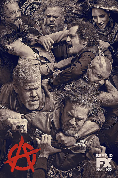 Poster Soa Sons Of Anarchy Filhos Anarquia - Séries