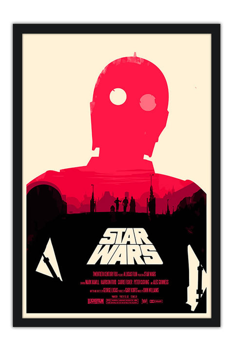 Poster Star Wars - Coleção Minimalista 1/3 - Filmes