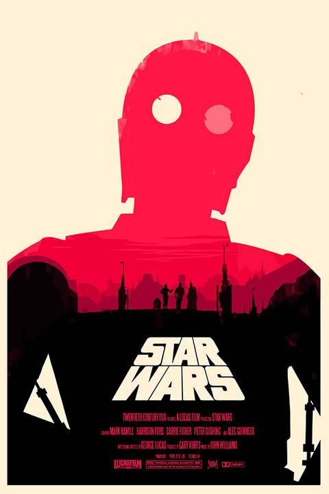 Poster Star Wars - Coleção Minimalista 1/3 - Filmes