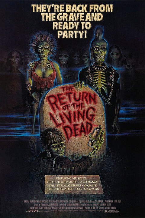 Poster The Return of the Living Dead - A Volta dos Mortos-Vivos - Terror Vintage - Filmes