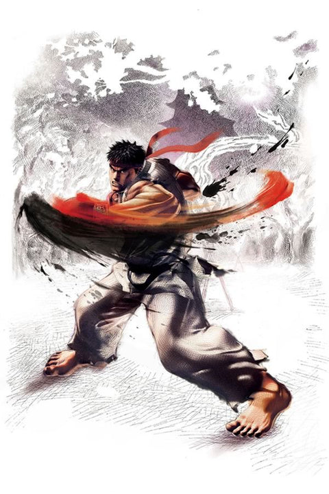 Poster Super Street Fighter - Ryu - Games