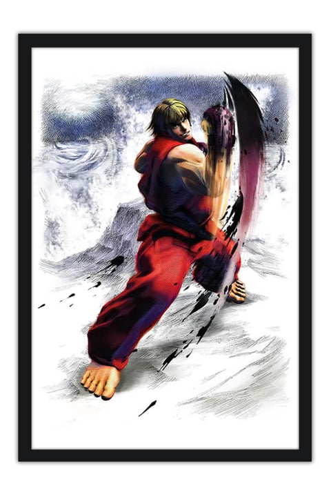 Poster Super Street Fighter - Ken - Games