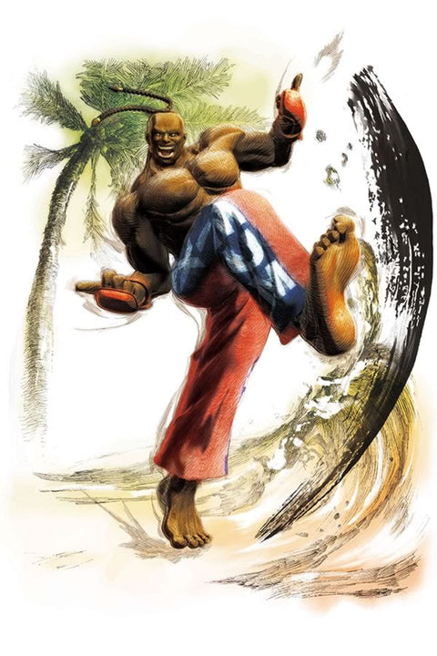 Poster Super Street Fighter - Dee Jay - Games