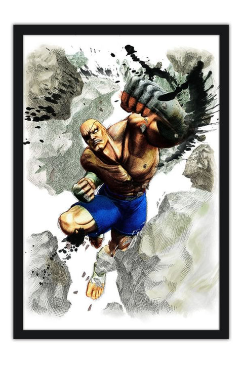Poster Super Street Fighter - Sagat - Games