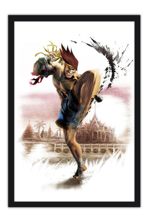 Poster Super Street Fighter - Adon - Games