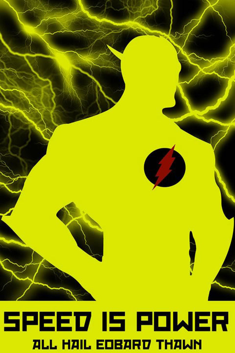 Poster Speed Is Power - The Flash - Comics - Quadrinhos - Hq