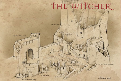 Poster The Witcher - Concept Art - Games
