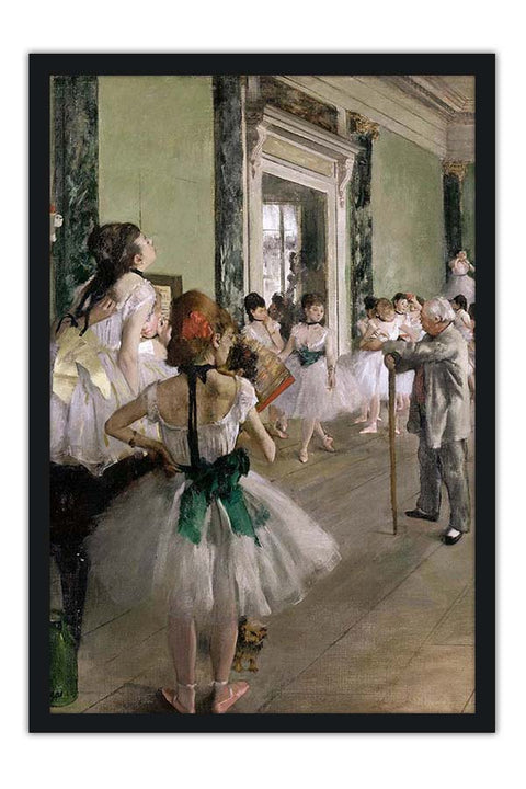Poster Edgar Degas - A Aula de Dança - Der Tanzunterricht - Ballet - Bailarina - Obras de Arte