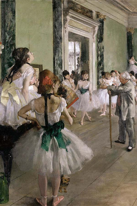 Poster Edgar Degas - A Aula de Dança - Der Tanzunterricht - Ballet - Bailarina - Obras de Arte