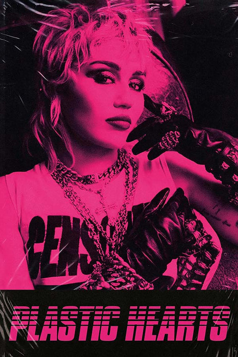 Poster Plastic Hearts - Miley Cyrus - Cantora - Artistas Pop