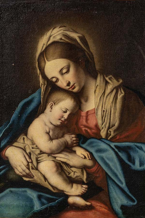Poster Sassoferrato Virgem Maria - Virgin Mary - Obras de Arte