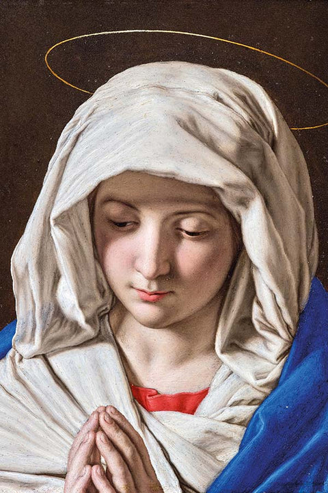 Poster Sassoferrato Virgem Maria - Virgin Mary - Obras de Arte