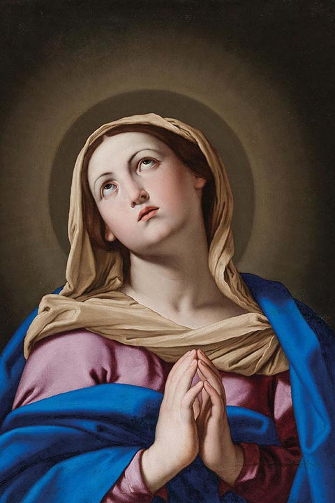 Poster Sassoferrato - Virgem Maria - Virgin Mary - Obras de Arte
