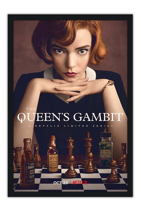 Poster Gambito da Rainha - Queen’s Gambit - Queens Gambit Séries Seriados