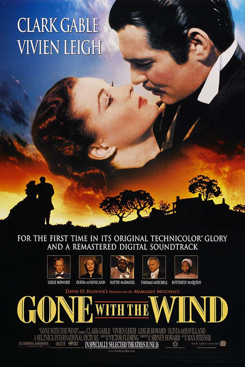 Poster E o Vento Levou - Gone With The Wind - Vintage - Filmes