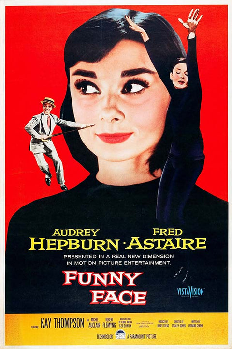 Poster Funny Face - Audrey Hepburn - Vintage - Filmes