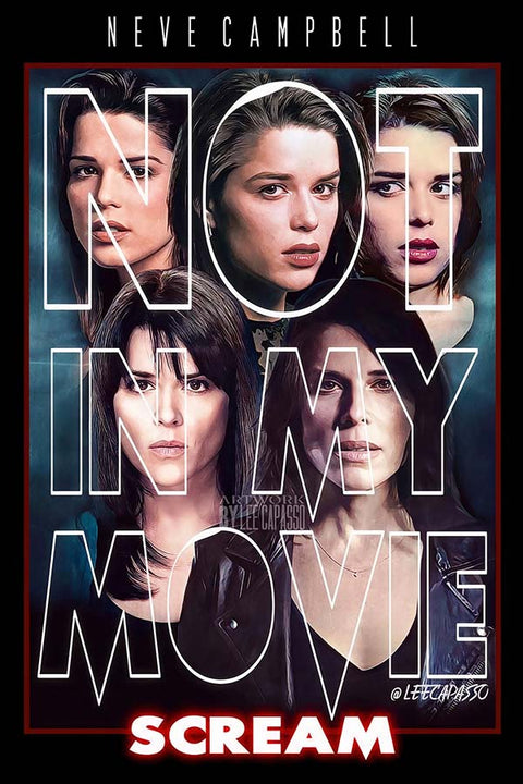 Poster Pânico - Scream - Not in My Movie - Suspense - Terror - Filmes