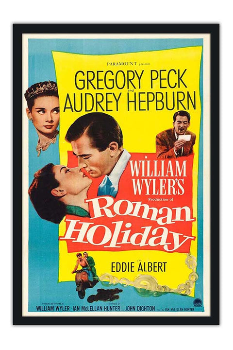 Poster Roman Holiday - Audrey Hepburn - Vintage - Filmes