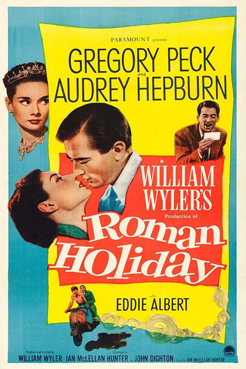 Poster Roman Holiday - Audrey Hepburn - Vintage - Filmes