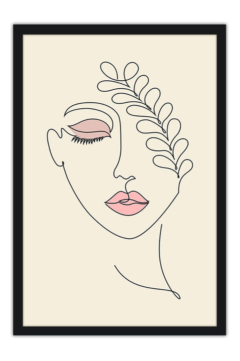 Poster Silhueta Rosto - Arte Decorativa