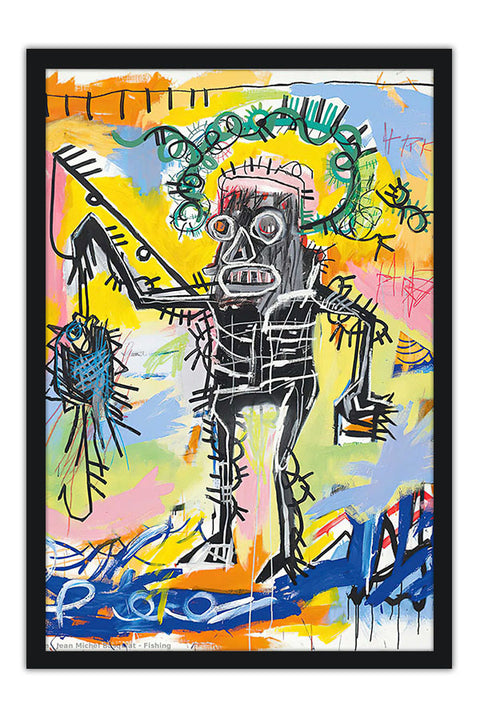 Poster Basquiat - Fishing - Obras de Arte