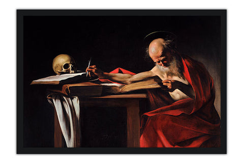 Poster Caravaggio - Saint Jerome Writing - Obras de Arte