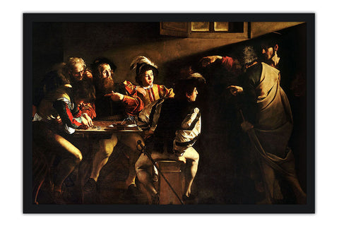 Poster Caravaggio - The Calling Of Saint Matthew - Obras de Arte