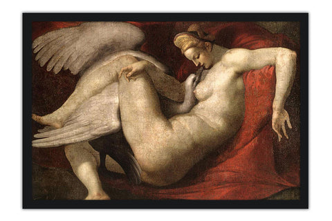 Poster Michelangelo - Buonarroti Leda and The Swan - Obras de Arte