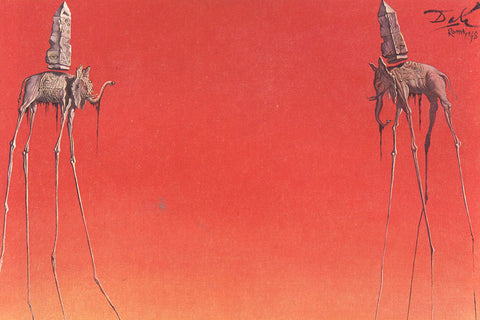 Poster Salvador Dali - The Elephants - Obras de Arte