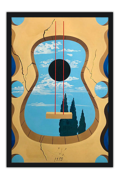 Poster Salvador Dali - Guitar - Obras de Arte