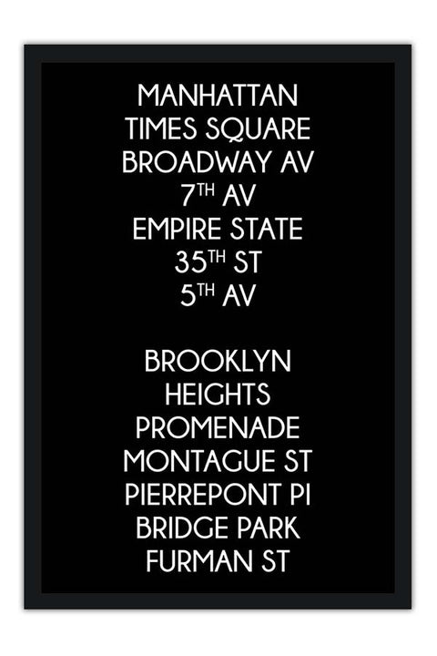 Poster New York Manhattan - Paisagens