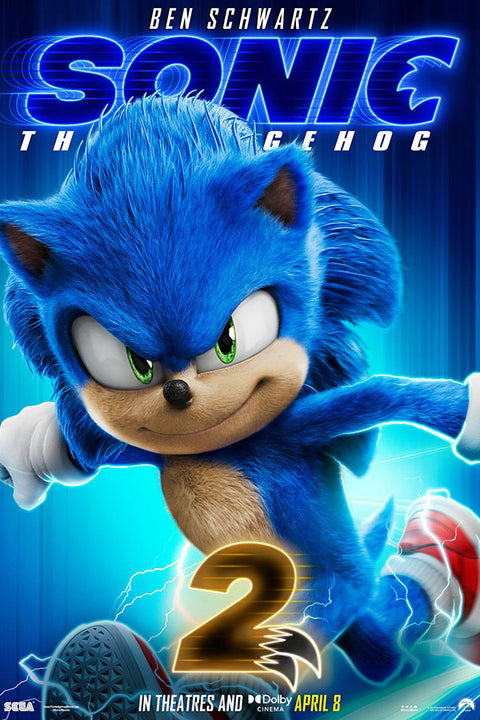 Poster Sonic 2 - Filmes - Infantil