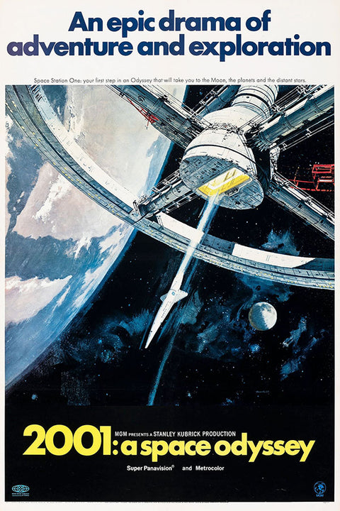 Poster 2001 A Space Odyssey - Uma Odisseia no Espaço - Stanley Kubrick - Filmes