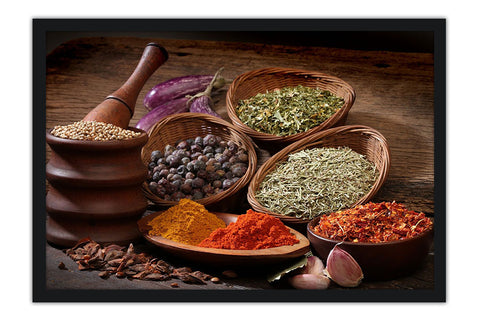 Poster Temperos - Cozinha - Chef - Comida - Culinária