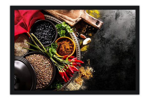 Poster Temperos - Cozinha - Chef - Comida - Culinária