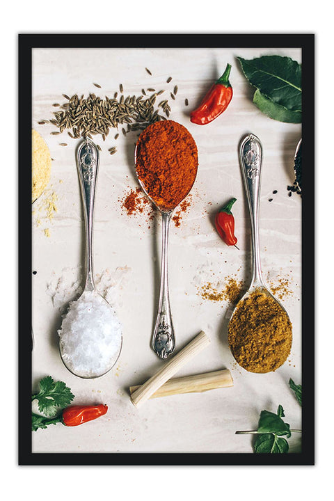 Poster Temperos - Cozinha - Chef - Comida - Culinária